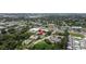 Elevated view highlighting the complex's proximity to commercial and residential areas at 4500 E Bay Dr # 106, Clearwater, FL 33764
