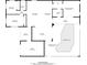 Detailed floor plan outlining the layout and dimensions of the home's rooms at 4931 Pelican Dr, New Port Richey, FL 34652