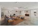 Bonus room featuring tile flooring, a ceiling fan, recessed lighting, and furniture that enhance the inviting atmosphere at 4931 Pelican Dr, New Port Richey, FL 34652