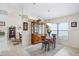 Dining room area features a chandelier and lots of natural light at 5013 119Th E Ter, Parrish, FL 34219