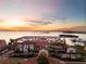 Scenic waterfront clubhouse with boat marina and picturesque sunset views at 6113 Yeats Manor Dr, Tampa, FL 33616