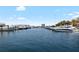Picturesque marina view with luxury yachts docked under a clear blue sky at 6113 Yeats Manor Dr, Tampa, FL 33616