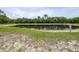 Scenic view of a pond, surrounded by lush greenery, with alligator warning sign at 8814 N River Rd, Tampa, FL 33635