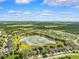 Discover breathtaking community views showcasing the neighborhood, a lake, and lush greenery at 13722 Lakemont Dr, Hudson, FL 34669