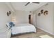 Calm bedroom featuring sleek furniture, unique wall decor, and hardwood floors for a serene ambiance at 199 Dali Blvd # 607, St Petersburg, FL 33701