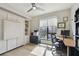 Bright bedroom with a large window, Murphy bed, and desk; perfect for a home office at 199 Dali Blvd # 607, St Petersburg, FL 33701