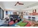 Open-concept living space with city view, seamlessly integrates the kitchen and living areas for entertaining at 199 Dali Blvd # 607, St Petersburg, FL 33701