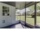 Enclosed porch with access to the backyard and a convenient door at 38320 14Th Ave, Zephyrhills, FL 33542