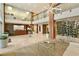 A modern lobby features travertine floors, high ceilings, modern lighting, and a reception desk at 400 4Th S Ave # 301, St Petersburg, FL 33701
