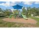 Community playground area with colorful play structures and mature trees, perfect for families at 4020 Cottage Hill Ave, Parrish, FL 34219