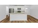 Bright kitchen featuring stainless steel appliances, granite countertops, and an island with a sink at 4625 Vernell St, North Port, FL 34291