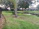 Backyard featuring a pond at 5530 Salem Square N Dr, Palm Harbor, FL 34685