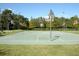 Spacious outdoor basketball court with multiple hoops and green playing surface at 5530 Salem Square N Dr, Palm Harbor, FL 34685