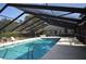 A screened-in pool offers a refreshing escape, surrounded by lounge chairs and a tranquil ambiance at 5530 Salem Square N Dr, Palm Harbor, FL 34685