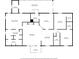 Detailed floorplan showcasing the layout of the primary bedroom, kitchen, living room, and bedrooms at 8248 Irene St, Zephyrhills, FL 33540