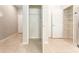 This versatile storage room has multiple shelves, and doors to other rooms making it easy to get to everything at 9140 Hillcroft Dr, Riverview, FL 33578