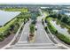 Street view entrance to a neighborhood with manicured landscaping and well-maintained streets at 9140 Hillcroft Dr, Riverview, FL 33578