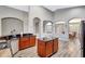 Kitchen view that leads to the dining room at 10734 Banfield Dr, Riverview, FL 33579