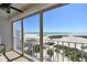 Expansive beach views from this unit's private balcony with ceiling fan for comfortable outdoor living at 11000 Gulf Blvd # 703, Treasure Island, FL 33706