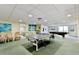 This game room features a ping pong table and a billiard table for entertainment and recreation at 11000 Gulf Blvd # 703, Treasure Island, FL 33706