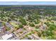 Aerial view of a residential neighborhood with mature trees and well-maintained streets at 1419 30Th N Ave, St Petersburg, FL 33704