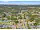 Wide aerial view showcasing a dense residential neighborhood with a view to the water at 1419 30Th N Ave, St Petersburg, FL 33704