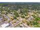 High-angle view of a residential neighborhood featuring tree-lined streets at 1419 30Th N Ave, St Petersburg, FL 33704