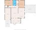 Simple floor plan layout showing living areas, bedroom, garage and backyard porch at 1419 30Th N Ave, St Petersburg, FL 33704