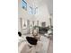 Bright living room boasting high ceilings, a fireplace, and clerestory windows at 1625 55Th S St, Gulfport, FL 33707