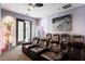 Luxurious home theater featuring leather reclining seats and immersive cinematic experience at 2279 Mermaid Ne Pt, St Petersburg, FL 33703