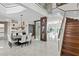 Spacious, open-concept living and dining areas featuring high ceilings and stunning views at 2279 Mermaid Ne Pt, St Petersburg, FL 33703