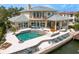 Luxury home featuring a beautiful pool, spa, and waterfront access at 2279 Mermaid Ne Pt, St Petersburg, FL 33703