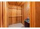 This sauna has wood walls with an electric heater at 412 Manor Blvd, Palm Harbor, FL 34683