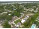 Scenic aerial view showcasing the neighborhood's lush greenery and diverse homes at 4323 S Lois Ave, Tampa, FL 33611