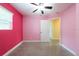 Inviting bedroom showcasing a ceiling fan and natural light at 4323 S Lois Ave, Tampa, FL 33611