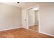 Bedroom with mirrored closet doors and hardwood floors at 4572 33Rd N Ave, St Petersburg, FL 33713