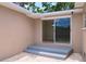 Outdoor patio area with concrete pavers, access to an interior room through sliding glass doors at 4572 33Rd N Ave, St Petersburg, FL 33713
