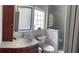 Modern bathroom with a beautiful vanity with countertop and glass shower at 6474 29Th N Ave, St Petersburg, FL 33710