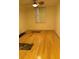 Empty bedroom with bamboo floors, ceiling fan, and bright natural light at 701 S Madison Ave # 410, Clearwater, FL 33756