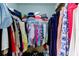 Organized walk-in closet with ample shelving and hanging space for clothes and accessories at 755 Green Valley Rd, Palm Harbor, FL 34683