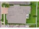 Aerial view of a single-Gathering home featuring a backyard, patio and mature landscaping at 808 Vittorio Pl, Brandon, FL 33511