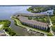 Waterfront condos boast private docks and beautiful water views from multiple units at 115 Brent Cir, Oldsmar, FL 34677