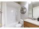 Bright bathroom with bathtub and shower combo at 115 Brent Cir, Oldsmar, FL 34677