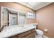 Bathroom featuring an updated vanity with ample counter space at 13013 Sawmill Way, Hudson, FL 34667