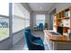 Cozy sun room with a desk, shelving, and lots of natural light at 1906 Canterbury Ln # 20, Sun City Center, FL 33573