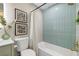 Stylish bathroom features modern tile work and shower fixtures for a refreshed feel at 2066 62Nd Pl S 62Nd Pl, St Petersburg, FL 33712