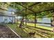Unique outdoor animal enclosure with natural features, providing a secure and enriched environment at 3425 W Forest Lake Cir, Sarasota, FL 34232
