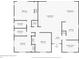 Detailed floorplan showcasing the layout of the home, including bedrooms and living spaces at 4749 Baywood Point S Dr, Gulfport, FL 33711