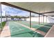 Covered shuffleboard courts offer a fun recreational activity for residents to enjoy in a shaded area at 5451 Antigua Dr, Zephyrhills, FL 33541