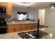 Kitchen with stainless steel appliances, granite countertops and tile backsplash at 9705 45Th N Way, Pinellas Park, FL 33782